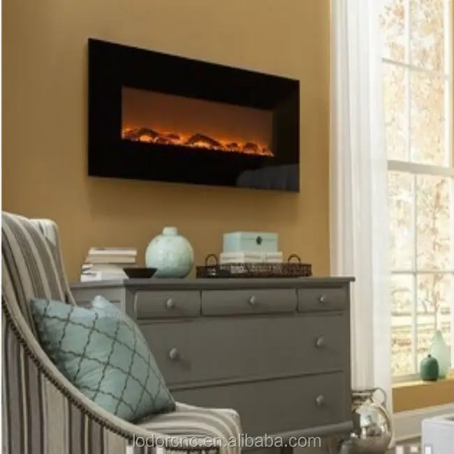 modern flame wall mounted electric fireplace