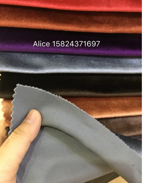 100% polyester wholesale sofa  fabric / hign quality shining italian velvet for sofa fabric
