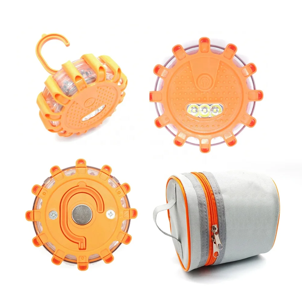 
Magnetic 10 in 1 Mini LED Road Flares Roadside Emergency Road Safety Led Flashing Lights 