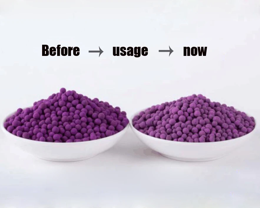 Zhulin Brand Ethylene absorbers KMnO4 on activated alumina for air purification