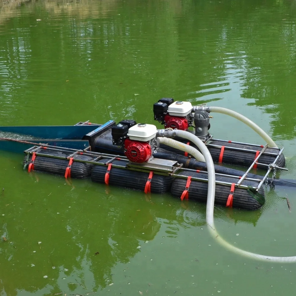 Alluvial gold mining equipment dredges