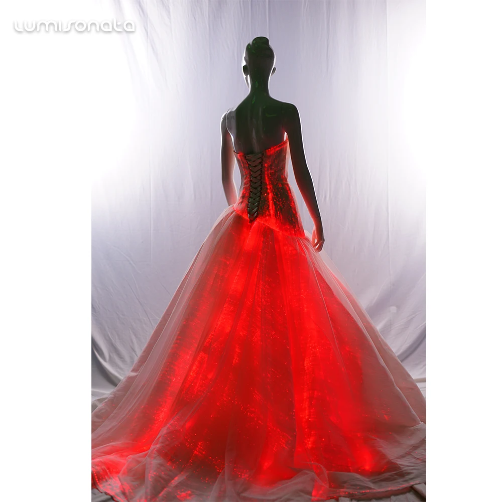 2019 Classic style hot sale glowing in the dark wedding dress bridal gown