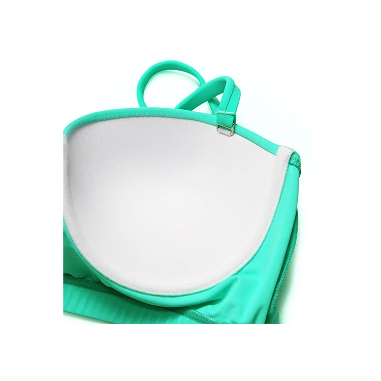 
Womens Sexy High Waisted Floral Tropical Style Bikini Swimwear 