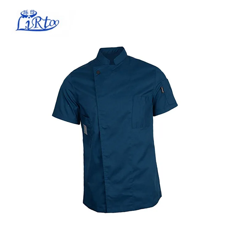 Мужская Женская куртка шеф-повара с коротким рукавом пальто униформа официанта для ресторана