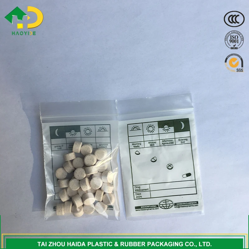 Wholesale Antioxidant ziplock medicine bags