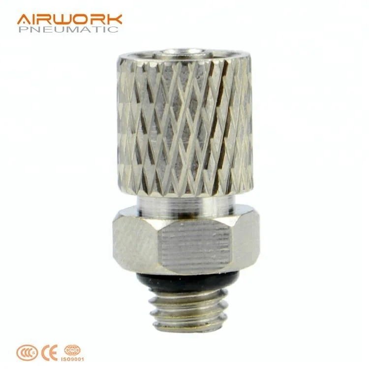 mini pneumatic m5 male straight quick connect air fitting hose connector