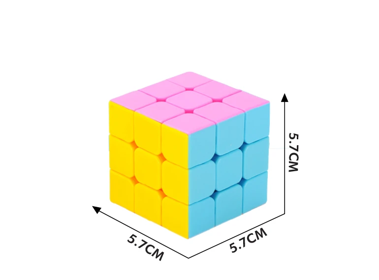 Low price guaranteed quality 6pcs 5.7cm 3x3x3 cube stickerless OEM supported