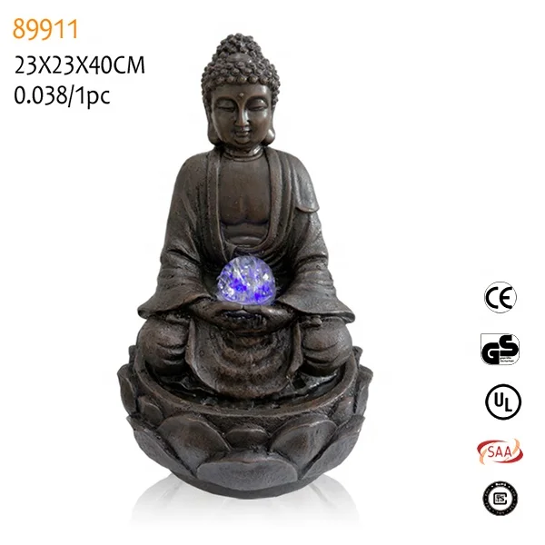 
Professional factory supply buddha fountain led light buddha face table fountain 