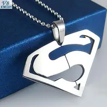 2015 Hot Sale Superhero Series Pendants Men Necklace Superman Transformers Domineering Top Grade Stainless Steel Necklace QA743