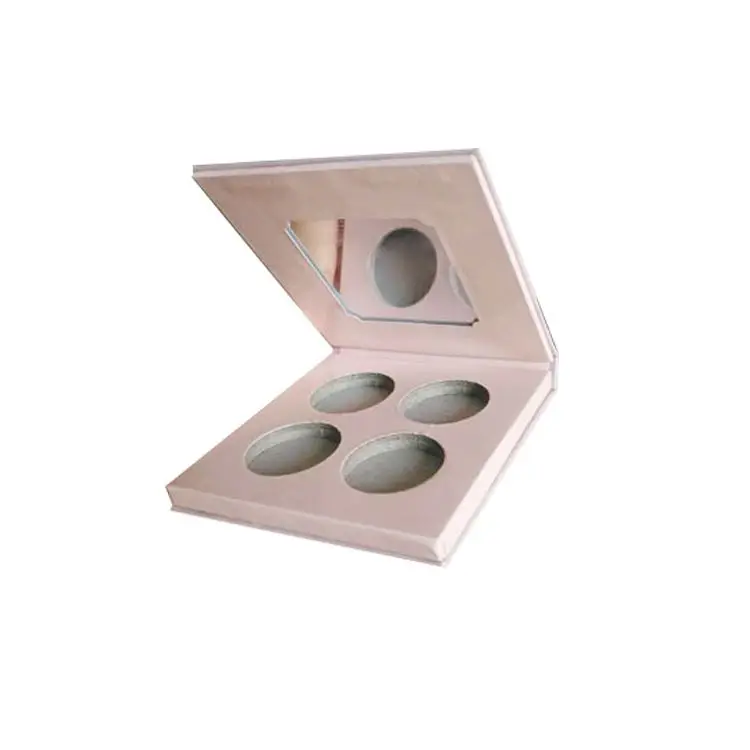 Custom Designs Cosmetic Box Texure Paper Magnetic Cardboard Packaging Empty Makeup Box Eyeshadow Palette Box