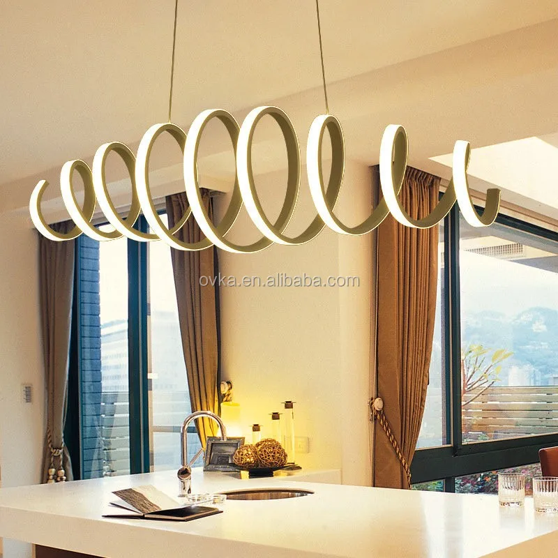 2021 Fashion Restaurant spring shape pendant Light Simple modern chandelier for living room bar cafe
