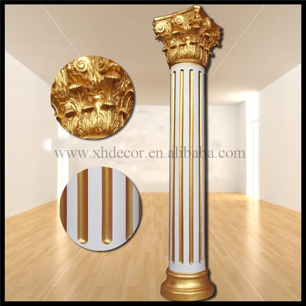 
Frp Decoration Roman Column/pillar PU Roman Column /Home decor/wedding fiber pillar manufacturer 