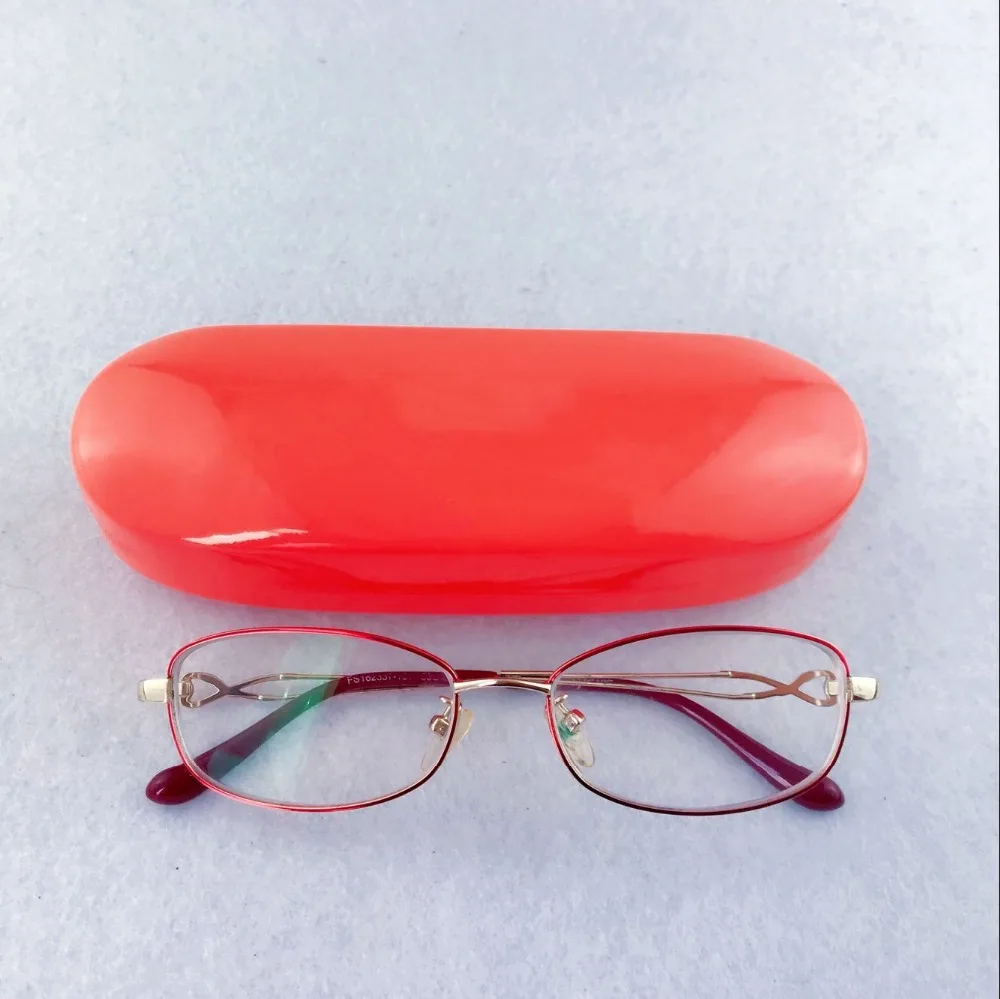 Fashion high end silver metal pu sunglasses case customized, big hard optical frame glasses case