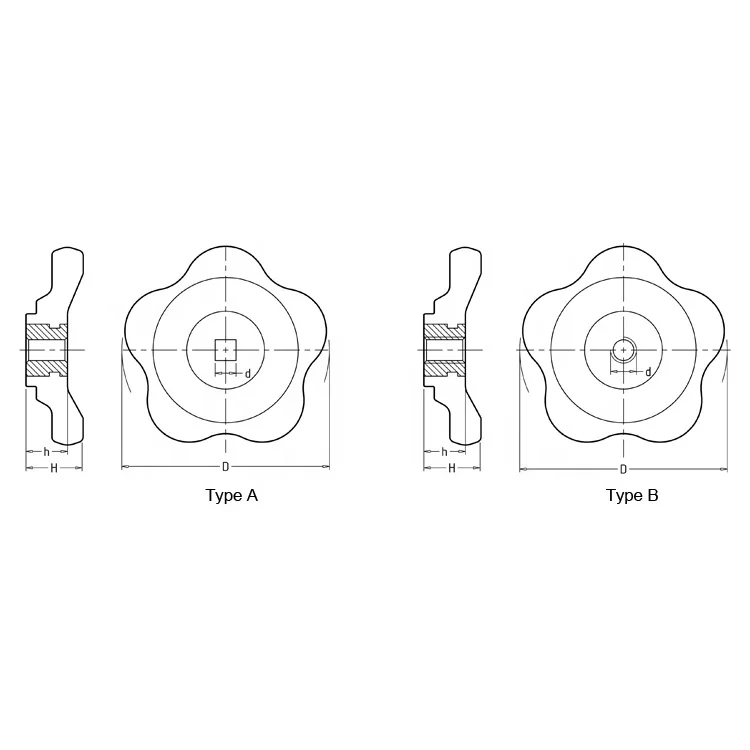 HL.12211 Bakelite Dishing Control Handle Knob