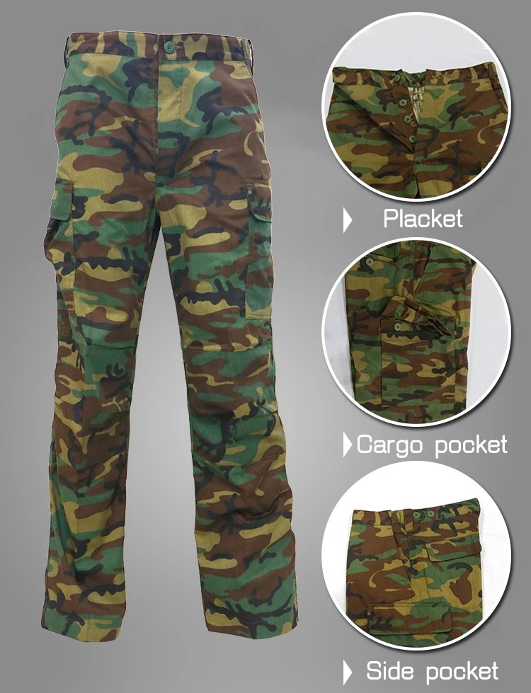 Woodland Camouflage Fabric For BDU Uniform