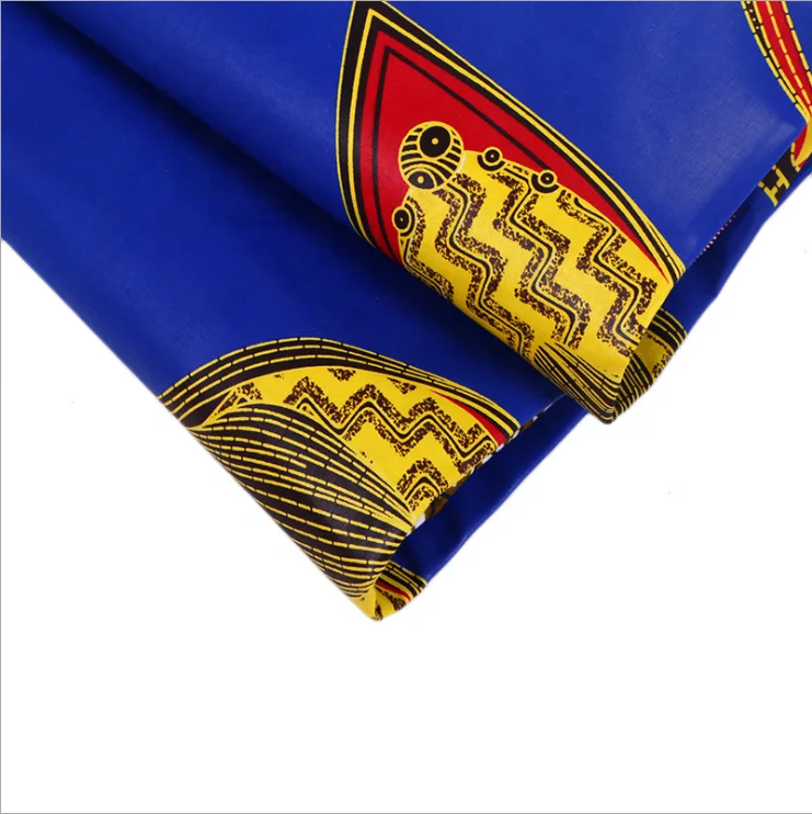 
Royal blue color African Wax Fabric with spot supplies 