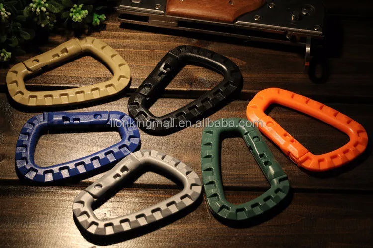 Outdoor D Shape 200LB Mountaineering Buckle knapsack Buckle For Climbing, Rescue, Keychain Hook, Outdoor Tactical EDC Tool