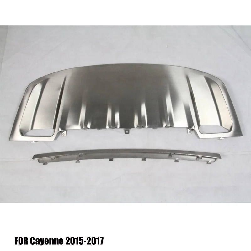 
 Автомобильная Защита бампера из нержавеющей стали для Cayen-ne 2015-2017, противоскользящая пластина  