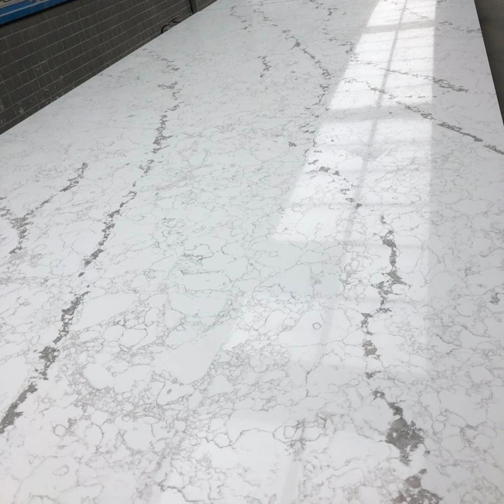 
Chinese factory direct price 20mm-30mm Calacatta high glossy artificial quartz stone 