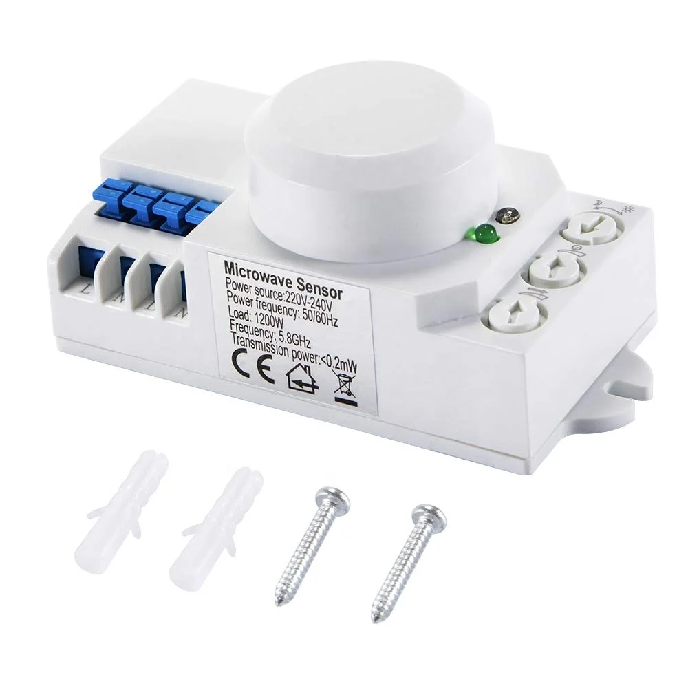 High sensitive radar detector for led light,ceiling mount radar motion sensor,microwave motion sensor switch