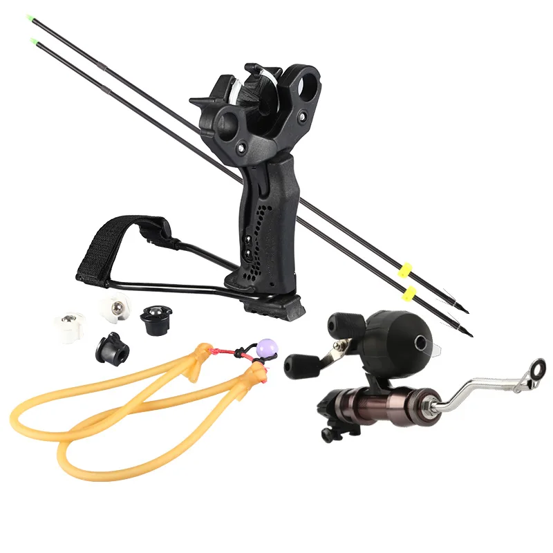 High Velocity Elastic Hunting Fishing Slingshot Catapult Bow Arrow Rest Bow Shooting SlingShot