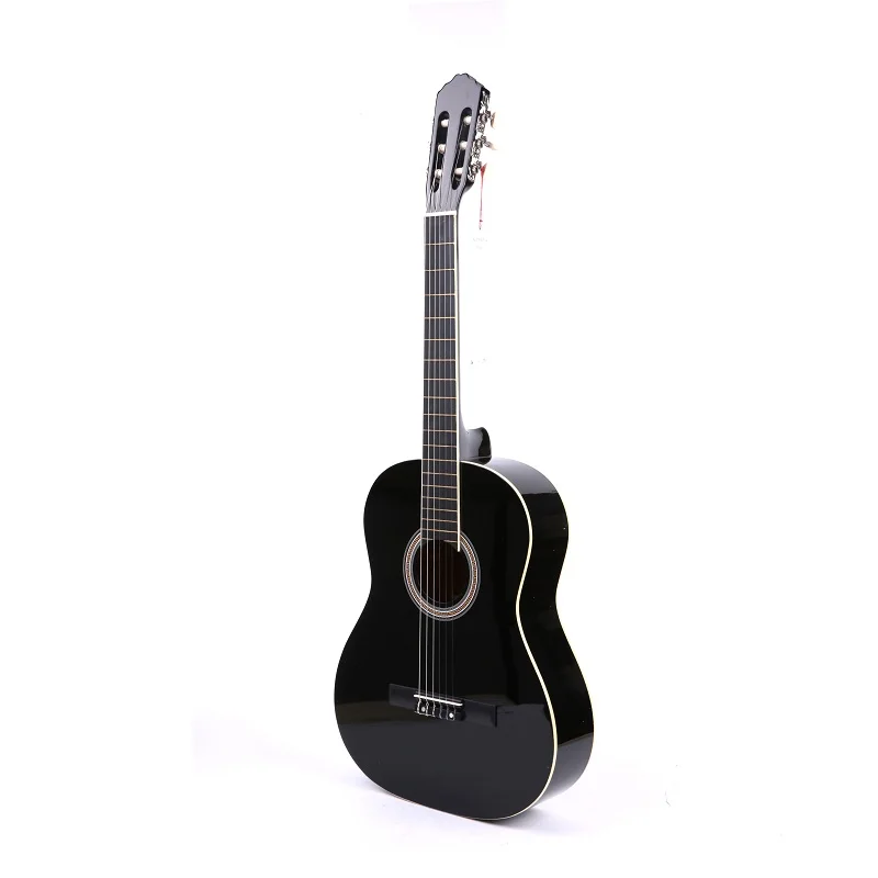 Cheapest Colored Black Classical 6 steel Guitar For Sales
