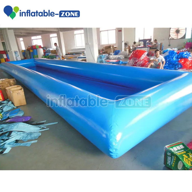 High quality blue color long length narrow Inflatable water Pool For Kids play