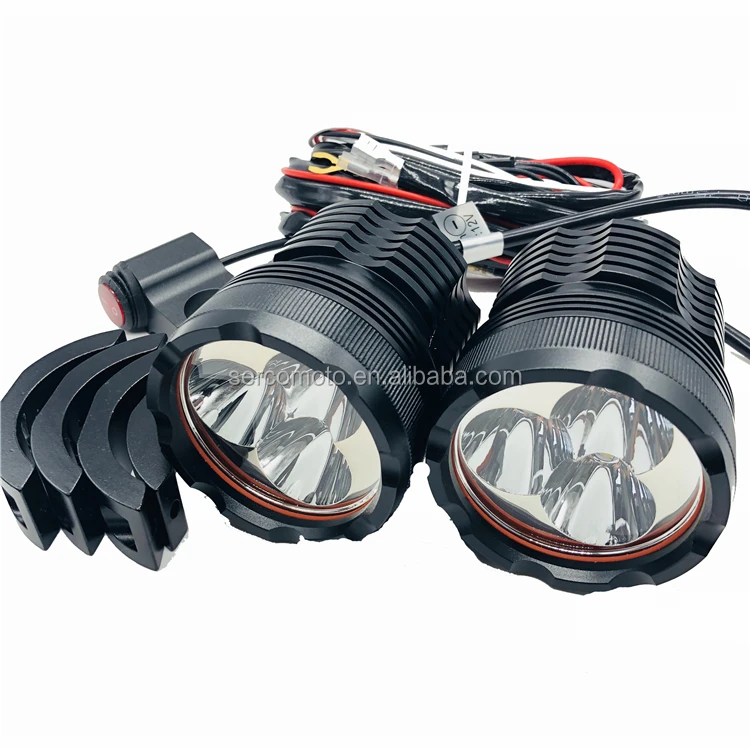 sercomoto auto parts 30w Off Road Driving Fog Lights For Jeep Rzr ATV UTV SUV Truck Boat Motorcycle