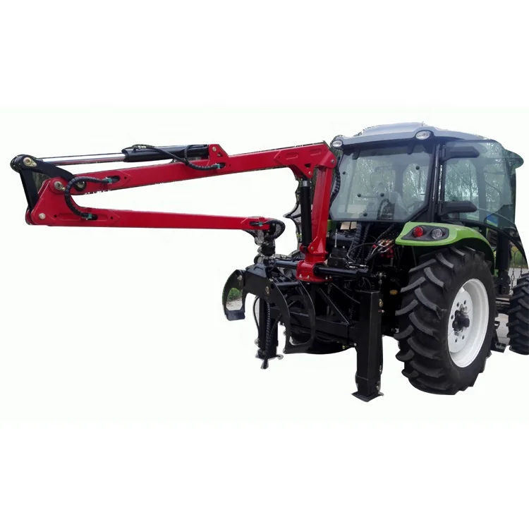 Forest implement tractor truck link timber grab hydraulic grapples