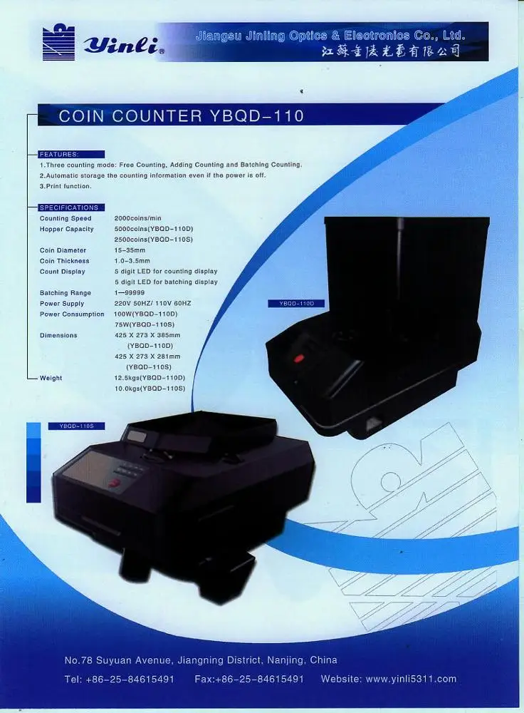 hotsell coin counter and sorter/money counter coins/plastic coin counter