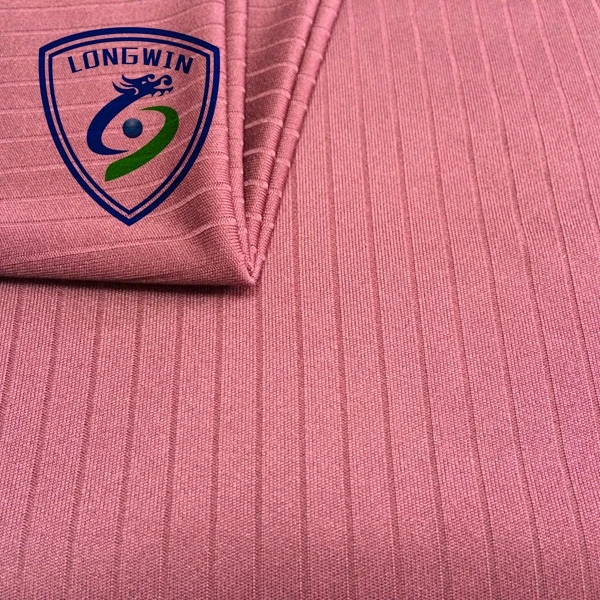 Polyester dry fit tela dropneedle interlock fabric for quick dry knit clothing sportswear
