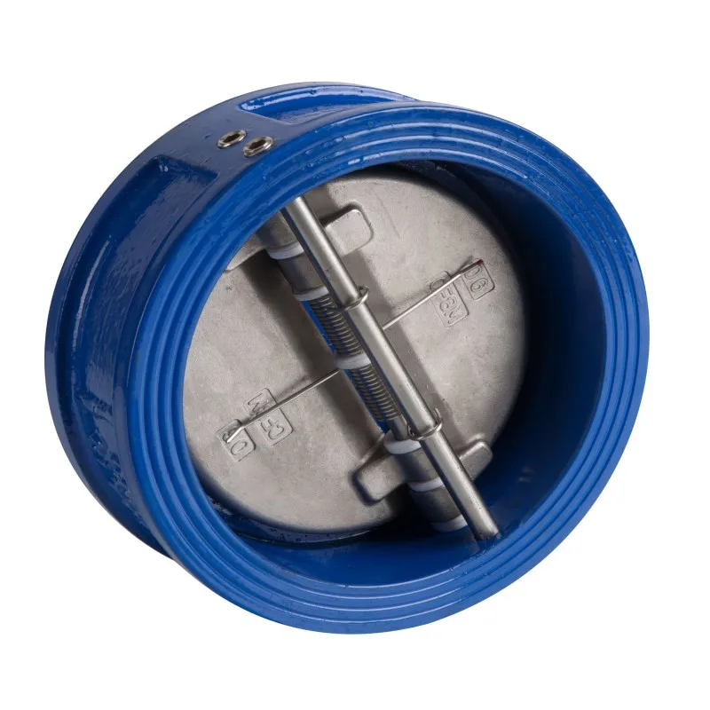 Tianjin  factory  8 inch cast  iron body  wafer dual plate check valve price