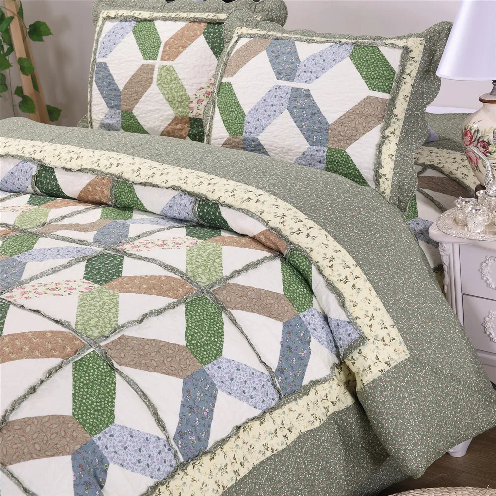 
China Wholesale embroidery handmade cotton baby luxury bedding set bed sheet comforter duvet cover bedspread fitted patchwork qu 