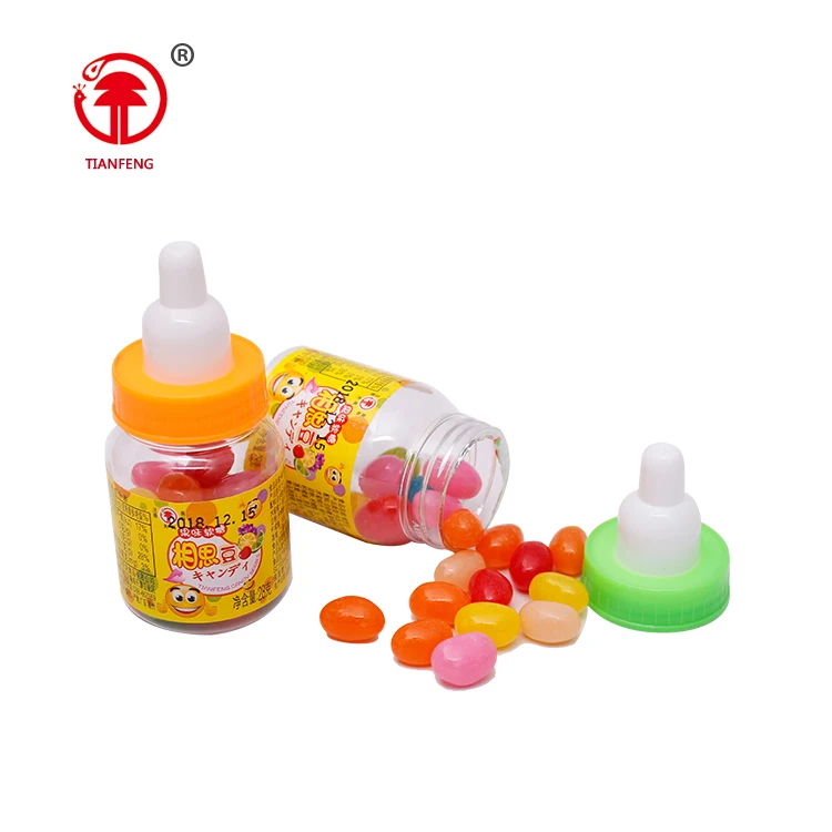 Hot sale factory price halal jelly bean candy sweet baby bottle nipple popular product candy
