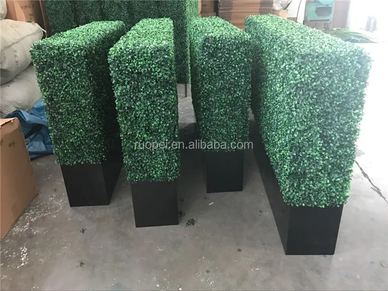 Vertical Garden Outdoor Decor Artificial Plastic Grass Wall Green Plant Hedge