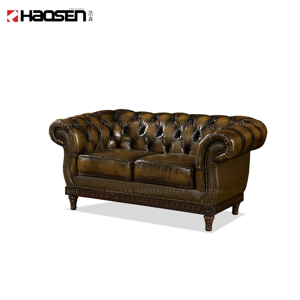 HAOSEN B264 supplier High end living room sofa 1+2+3 half leather sofa set customized wholesale