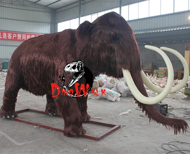 Dino0096  Ice age Exhibition Life Size Animatronic Animated robotic Mammoth Model for Sale