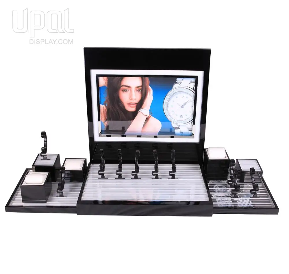 
Hot sales professional modern luxury jewelry display stand/ POP jewelry shop display 