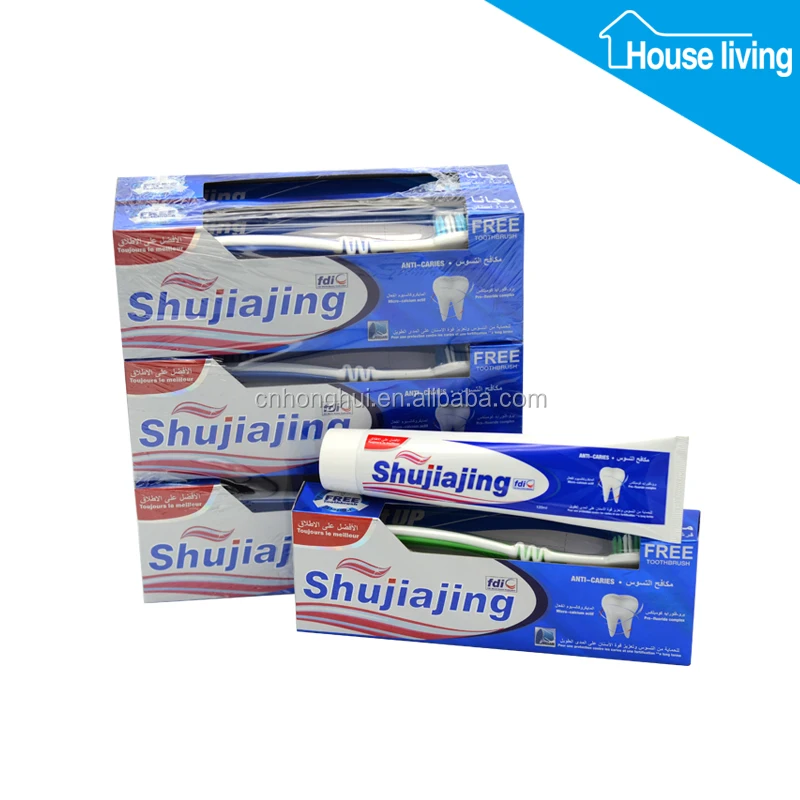 MSDS Approved Best Teeth Whitening Fluoride toothpaste Cavity fighting Cool Mint flavor toothpaste 125ml