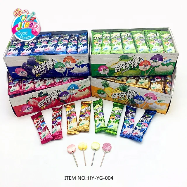 wholesales colorful good taste mix fruit flavor mini lollipop candy