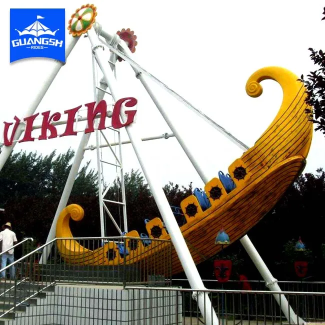 24 Seats amusement park rides fiberglass decoration Viking Pirate ship for sale