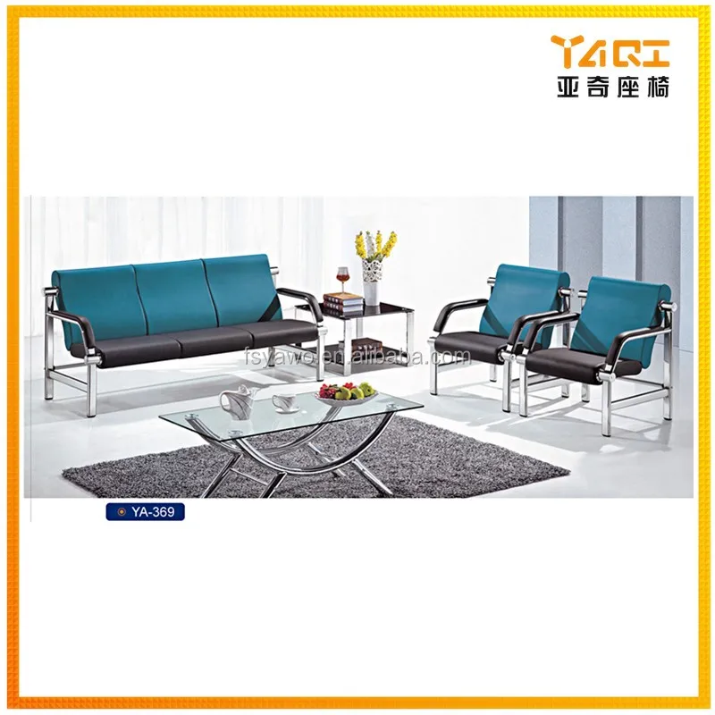 Wholesale furniture waiting lounge office lobby reception red modern leather office sofa design YA-303