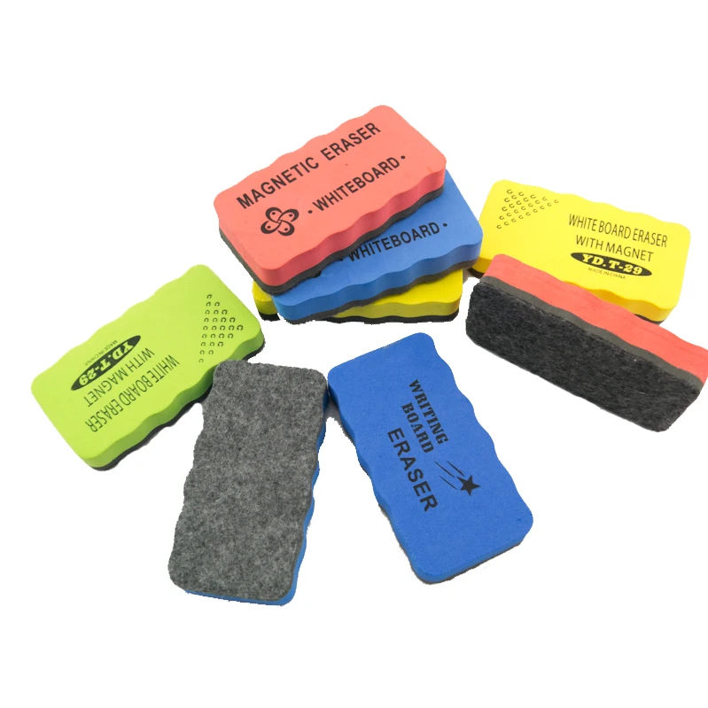 
High Quality Custom Plastic Mini Felt Magnetic Whiteboard Blackboard Eraser 