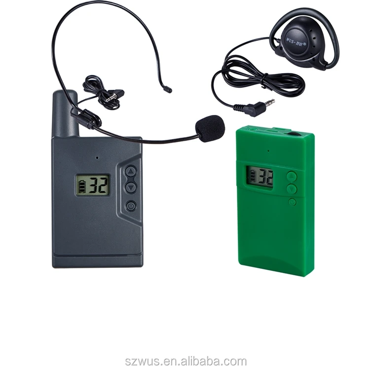 32-99 Channels portable mini rechargeable Tour Guide Equipment,Wireless Tour Guide Microphones And Headsets ZLWUS938U