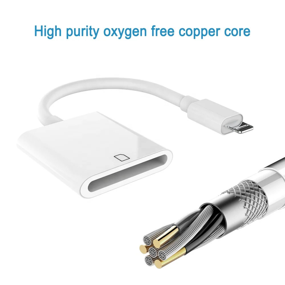 
SUNLINE 2019 SD Card Camera Reader for Light ning, OTG Adapter, Trail Game Camera Card Viewer Reader for Light ning 