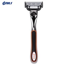 Powerful 6 layers sharp 5 blade system mens razor for mens