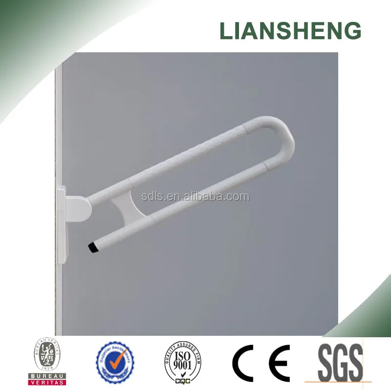 
White nylon coated bathroom rotary bath safety plastic suction grab bar 