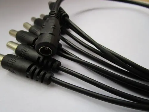 DC female 1 to 8 male connector wire DC power Power Spliter Adapter Cable LED DC Connector for LED Strip Light