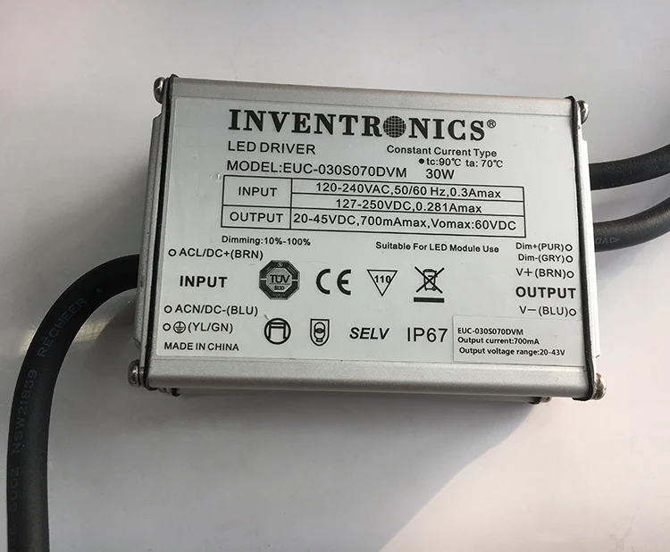 Inventronics led driver 30w 40w 100w 150w waterproof electronic led driver 30w led driver
