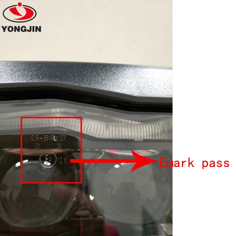 emark pass  motorcycle LED Headlight and clear cover For  f800gs F700GS F650GS Auto Lighting System